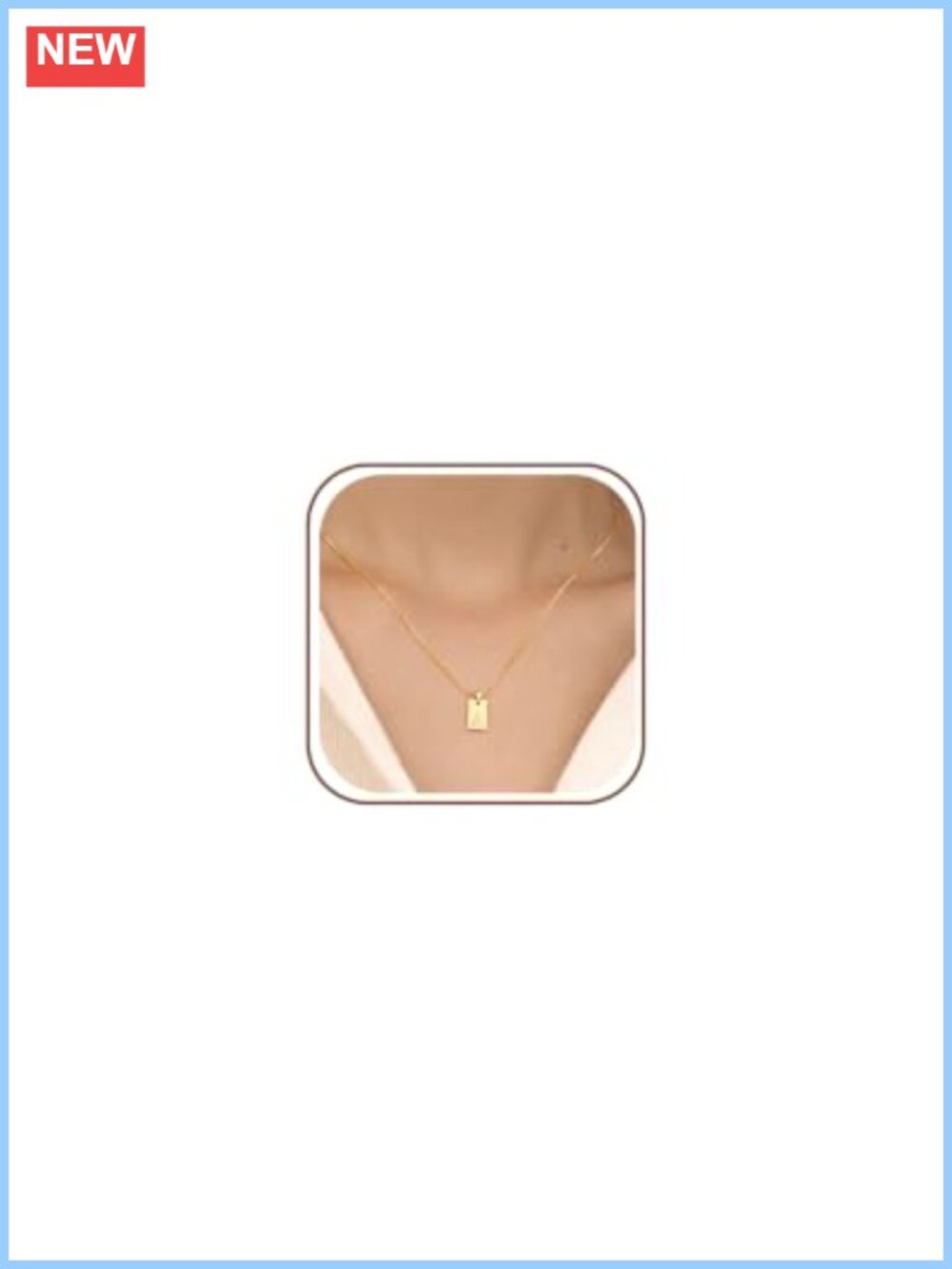 18K Gold Plated Initial Pendant Necklace for Women - Letter A